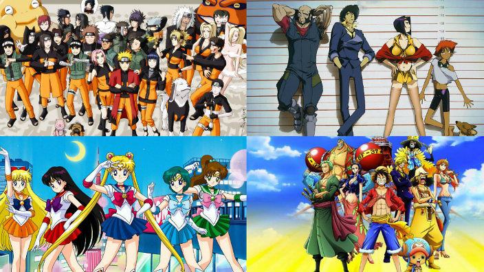 4 different animes